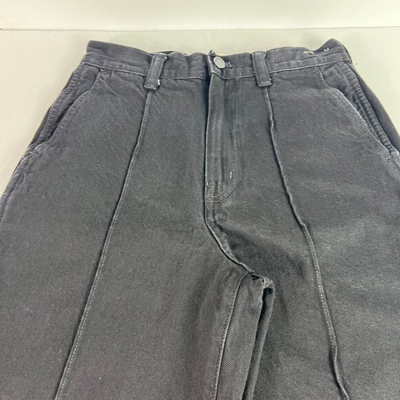 Madewell Jeans Women's 27x30* Super Wide Leg High Rise Black Faded Denim Tag 27 - Picture 2 of 16